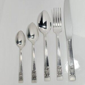 Vintage Community Plate “Coronation” 1936 Silverplate Flatware – 8 place